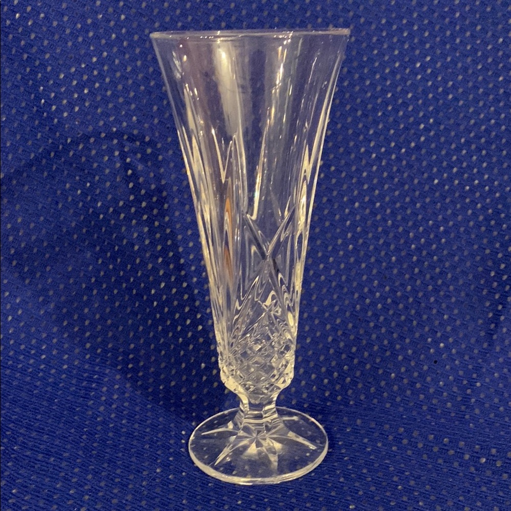 Vintage Cristal d’Arques by J. G. Durand bud vase, 6.5 inches tall.
